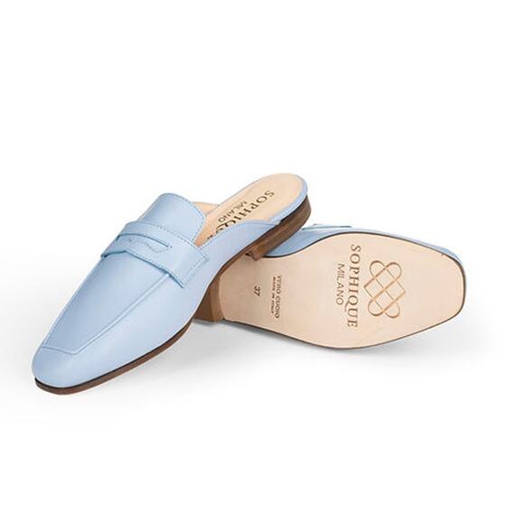 Sophique Milano Riviera Mule Loafer in Azure 40 - Picture 3 of 6